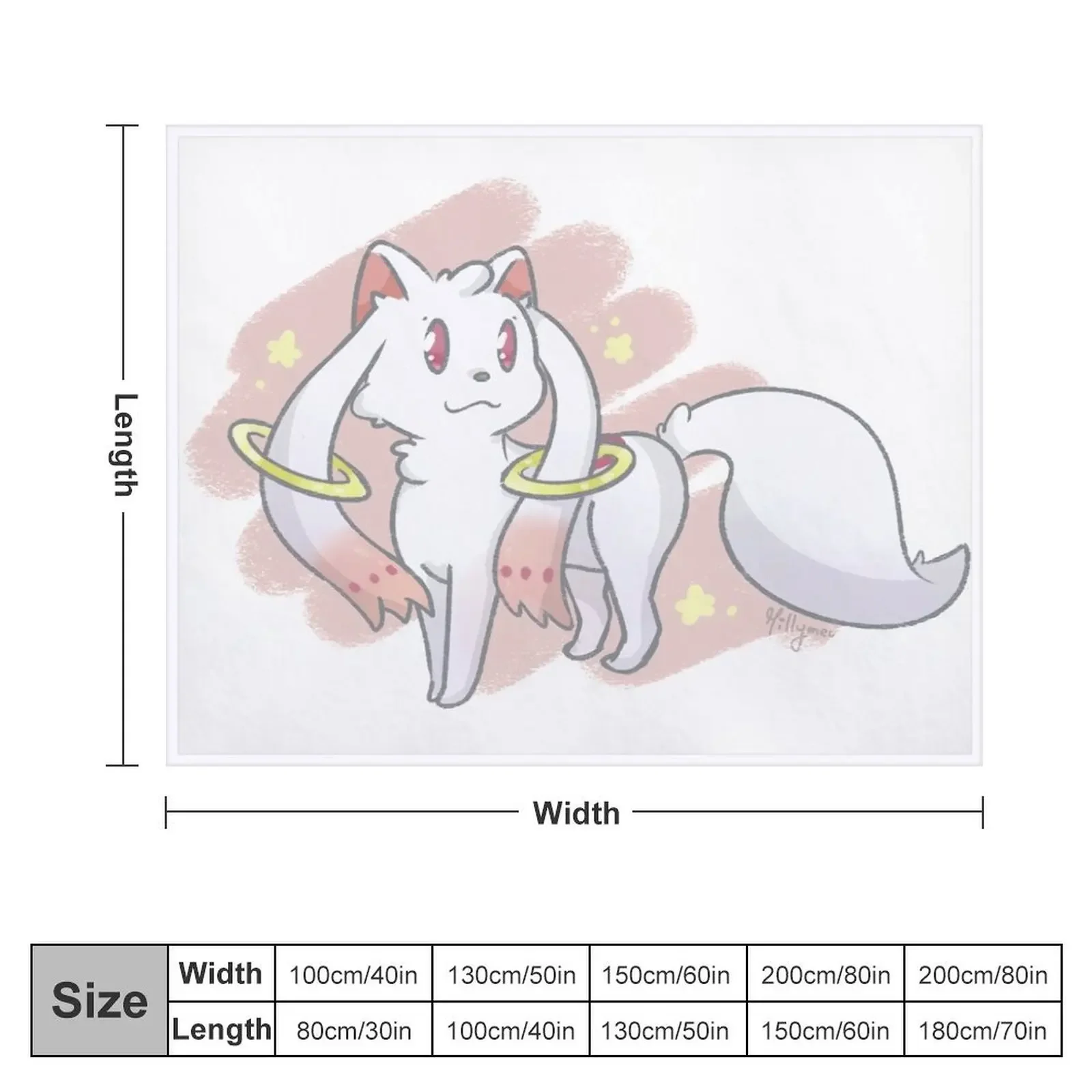 Kyubey - Madoka Magica тонкое одеяло для дивана