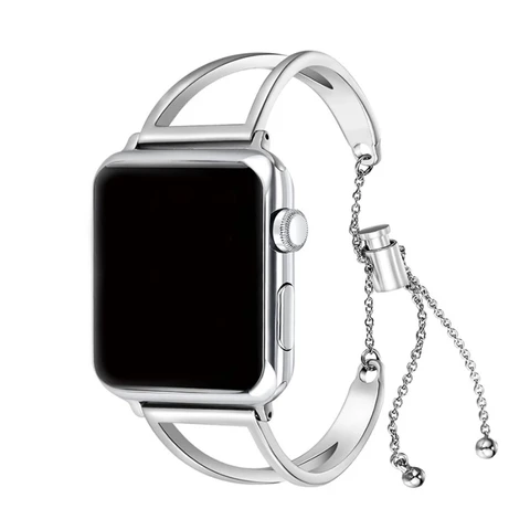 Ремешок из нержавеющей стали для Apple Watch 45 мм 44 мм 42 мм, металлический браслет для iWatch 8/7/SE/6/5/4/3, модный дизайн 42 мм 40 мм 38 мм