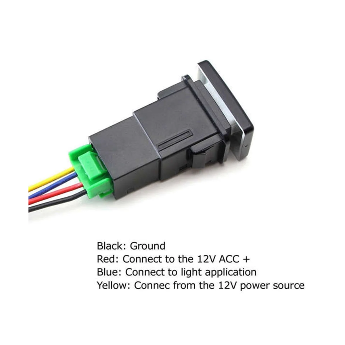 2 шт. водонепроницаемый переключатель противотуманных фар с 4 линиями для Toyota Lexus