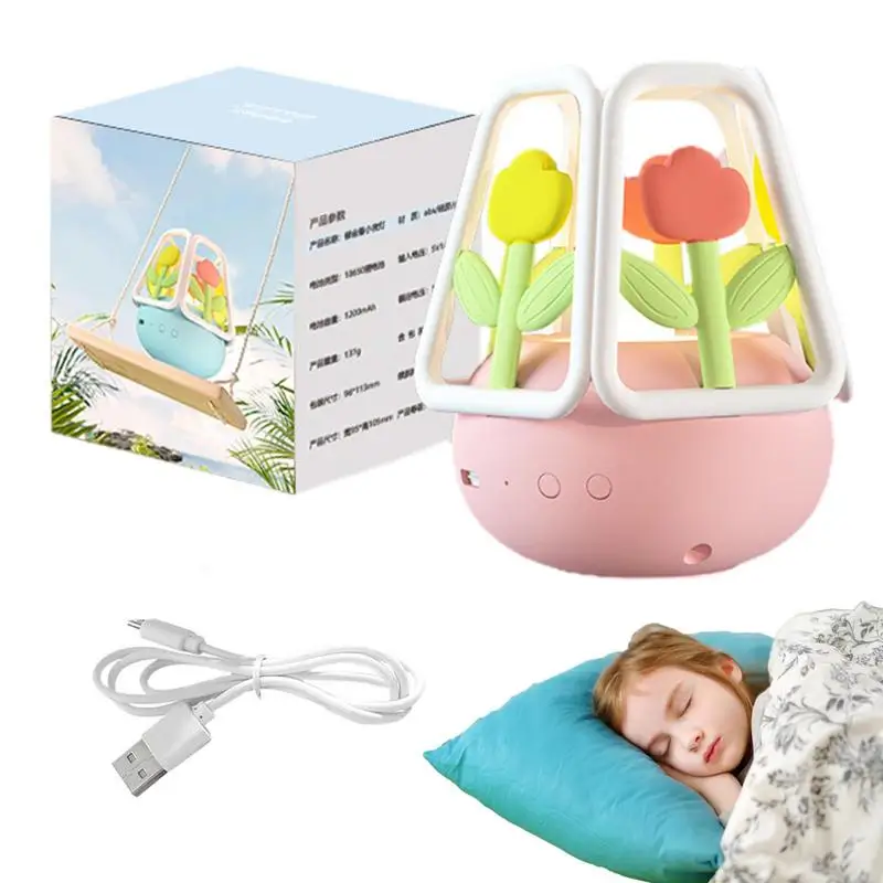 

Tulip Night Lamp Flowers Decor Lamp Battery Powered Flowers Decor Nursery Nightlight For Bedrooms Living Room Nursery Room Decor