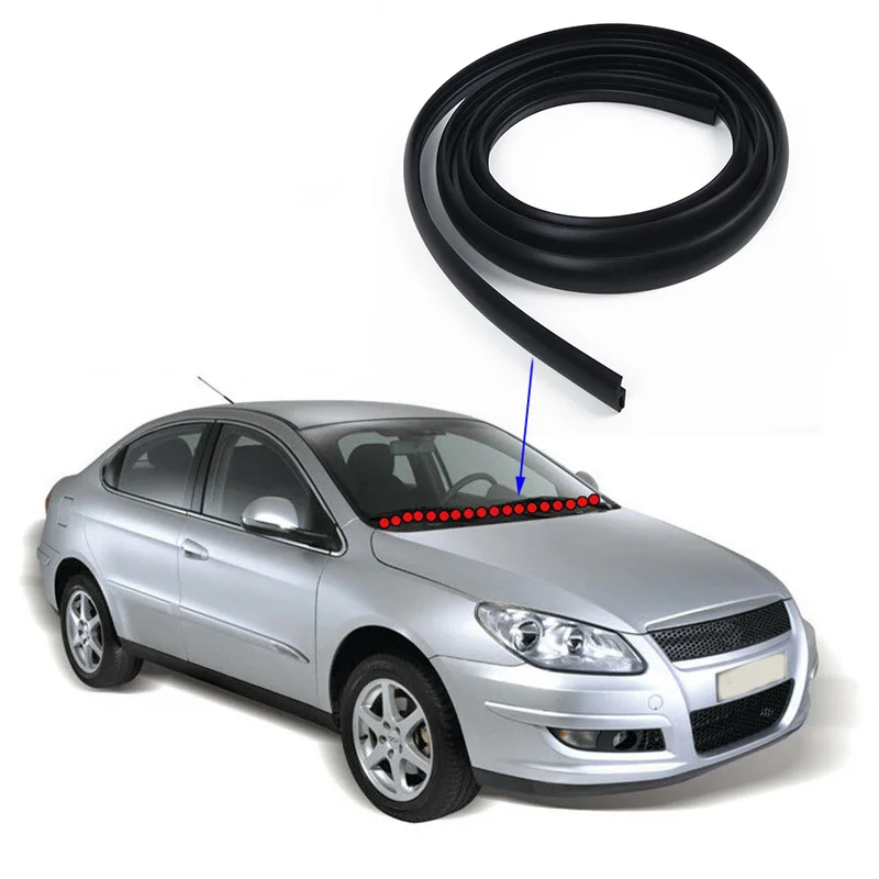

Rubber Car Sealing strip Front Panel Trim Protective Strip Mounted Windshield Universal