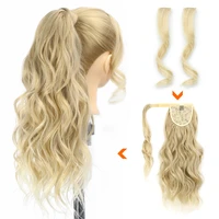 monixi synthetic long wavy wrap around ponytail extension 20 inch with front side bangs for women daily use