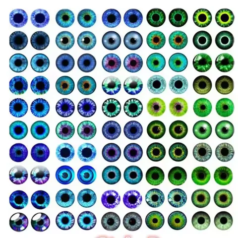 Стеклянные кабошоны "глаза дракона", 30 шт.