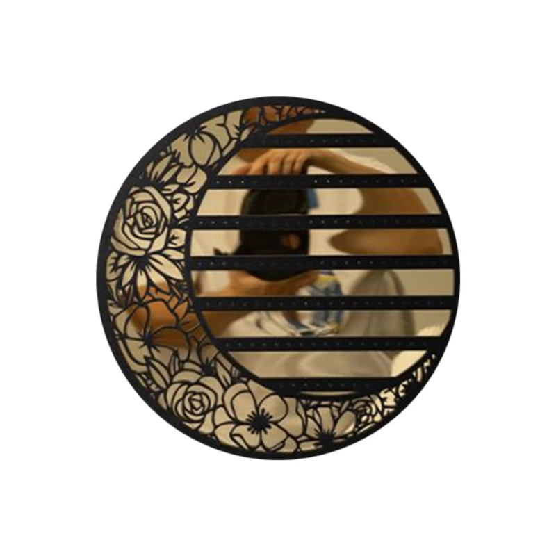 

Mirror Face Earrings Hanging Display Rack for Wardrobe Jewelry Holder E65B