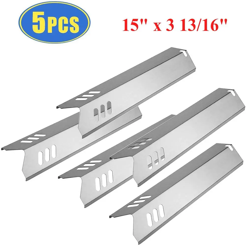 

Set of Five Replacement Stainless Steel Heat Plates for Gas Grill Models from Dyna-Glo