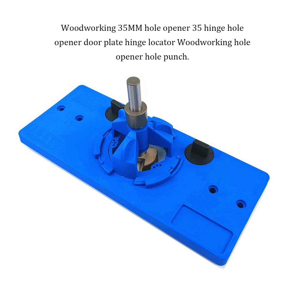 

35mm Hinge Drill Locator Cabinet Wardrobe Boring Hole Positioner Locating Tool DIY Crafting Handicraft Equipment Blue