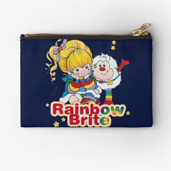 

Rainbow Brite For Lover Kids Since 80S Zipper Pouches Socks Wallet Small Bag Pure Packaging Men Women Underwear Panties Storage