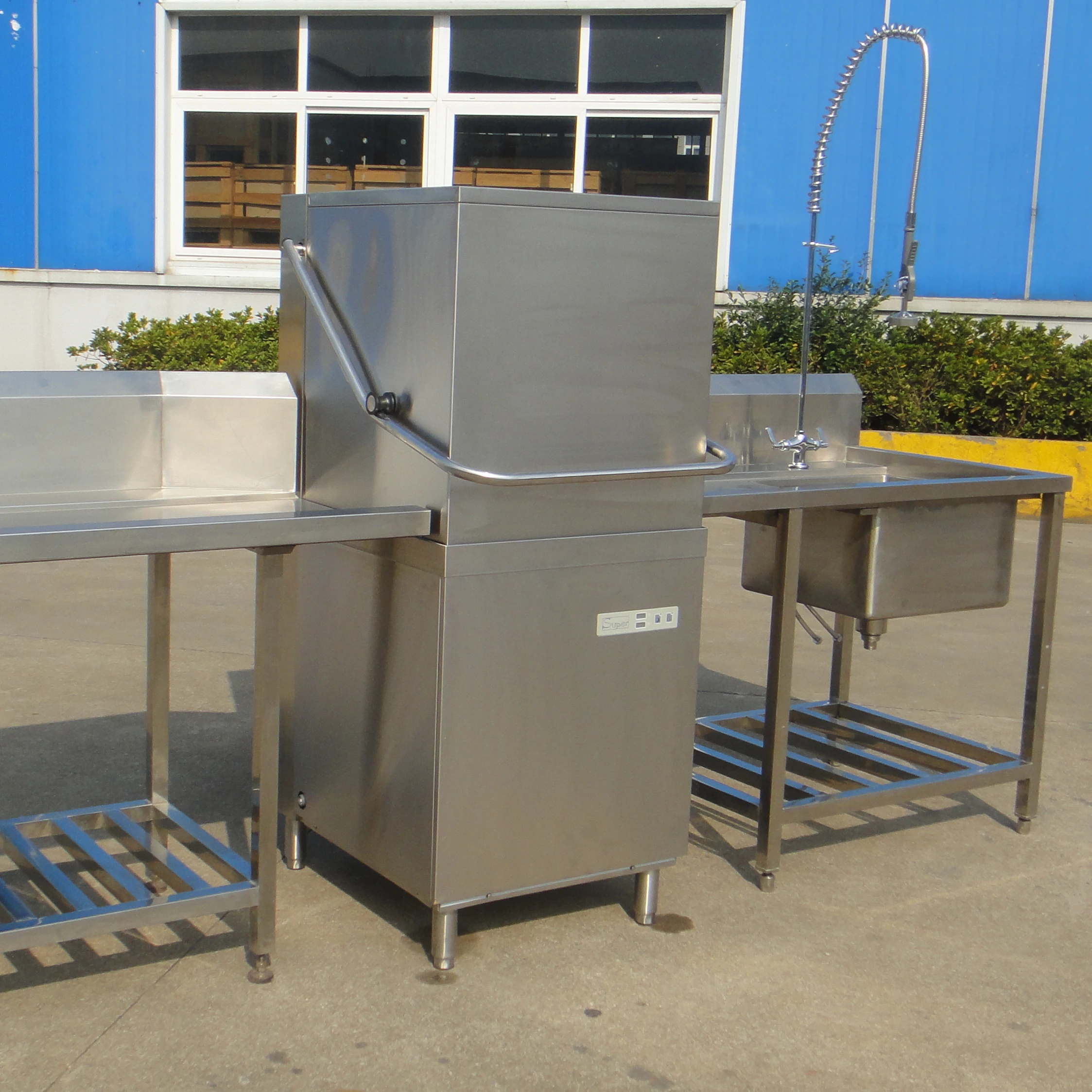 

High Quality Commercial Kitchen Equipment Hood Type Dish washer