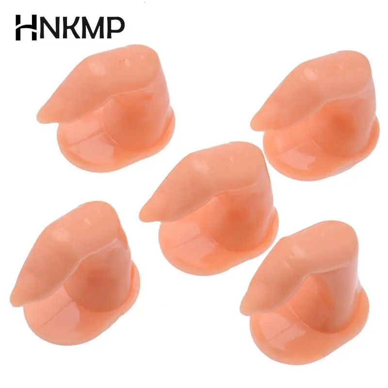 

5Pcs Fake Nail Art Acrylic UV Gel Hand Finger Training Practicing Display False Tips Manicure Tool