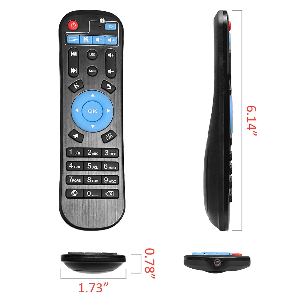 Univeral TV BOX Remote Control Replacement for Q Plus T95 max/z H96 X96 S912 Android TV BOX Media Player IR Learning Controller images - 6