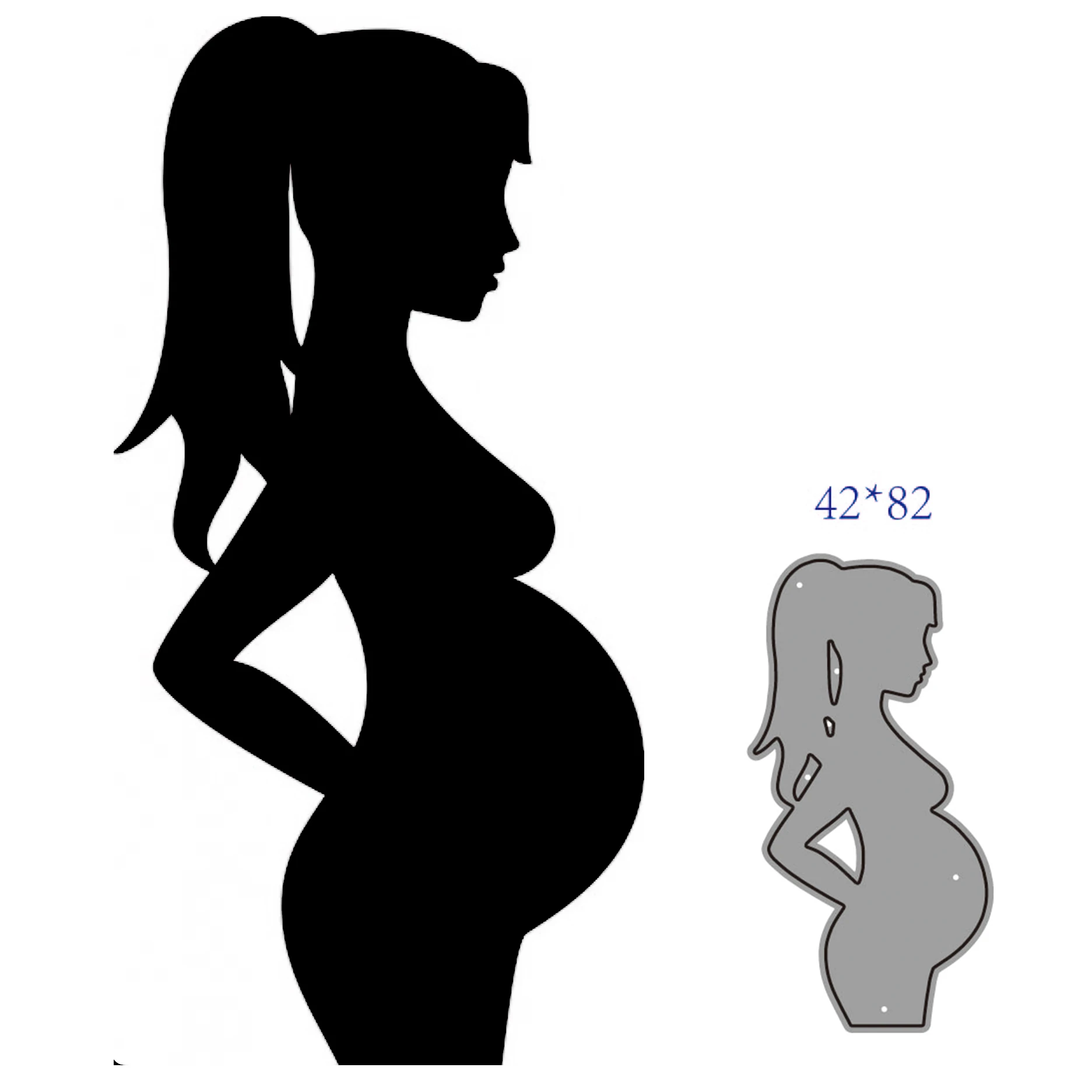 Металлическая пресс-форма в форме беременной женщины сделай сам для