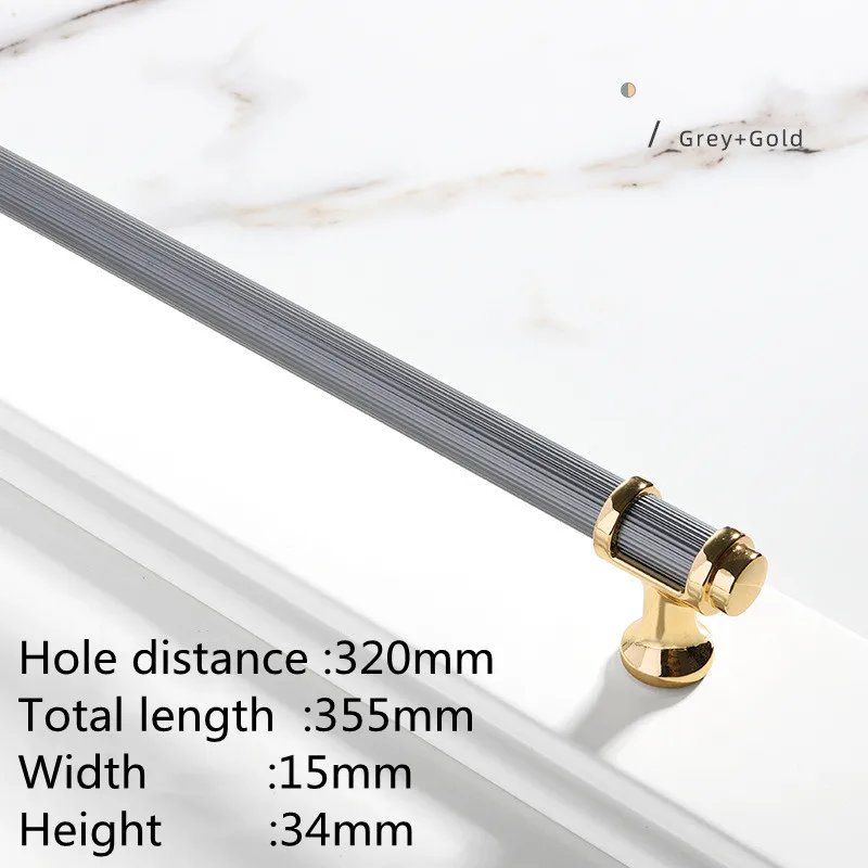 

KK&FING ручки для шкафов черные золотые