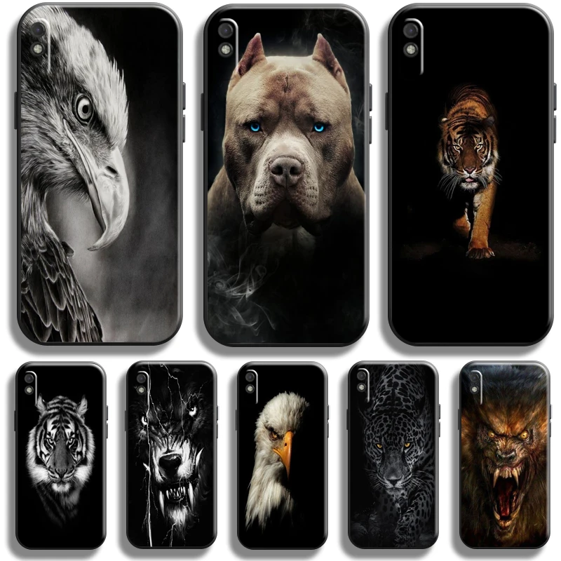 

Tiger Lion Eagle Dog Cat Wolf For Xiaomi Redmi 9A 9AT Phone Case Silicone Cover Liquid Silicon Carcasa Back Funda