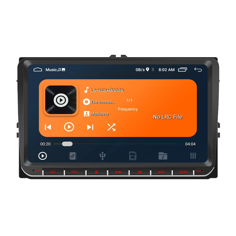 Double Din 9 Inch Ips Screen Video Android 10 For VW Golf Polo Beetle Amarok Touran Navigation Car Stereo Touchscreen