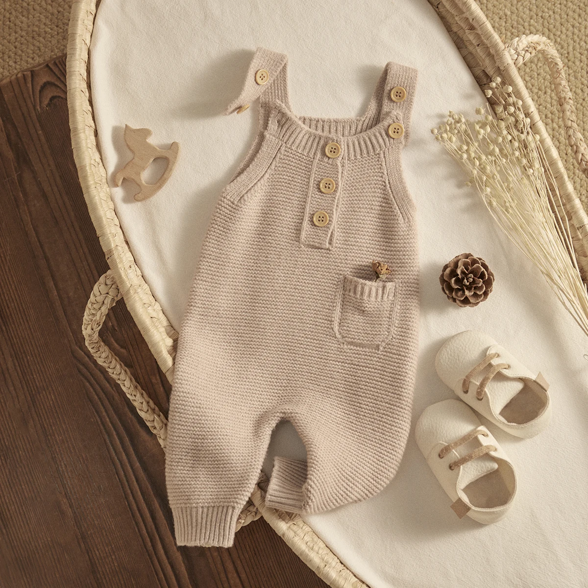 Ma&ampbaby От 1 до 18 месяцев комбинезон для новорожденных мальчиков и девочек вязаный