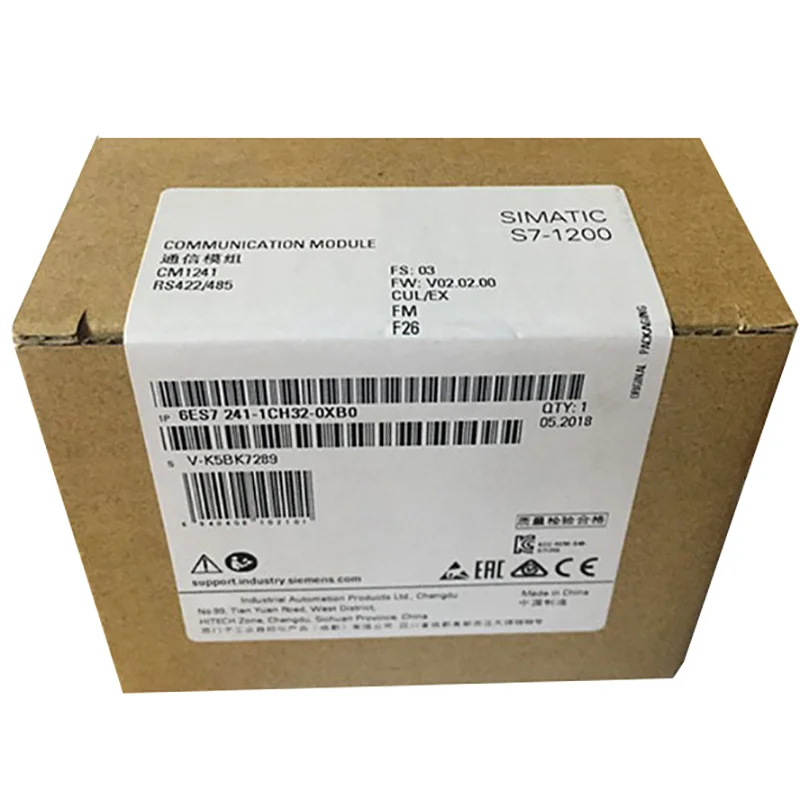 

Новый оригинальный модуль связи 6ES7241-1CH32-0XB0 CM1241 RS485/422 spot PLC