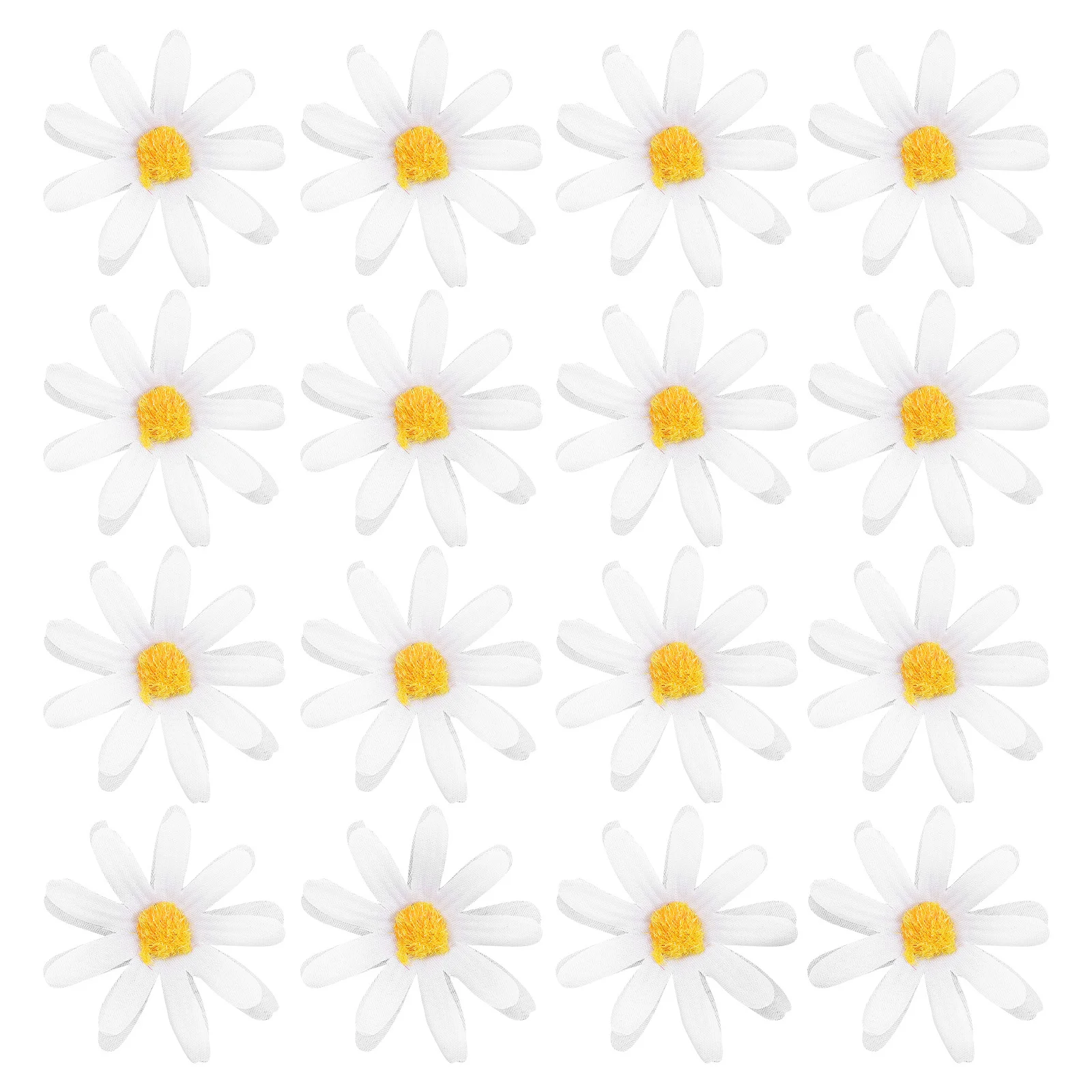 

100pcs Artificial Daisy Heads Small Daisy Flower Heads Artificial Daisy Decorations for DIY Craft Home Decoration Wedding Party