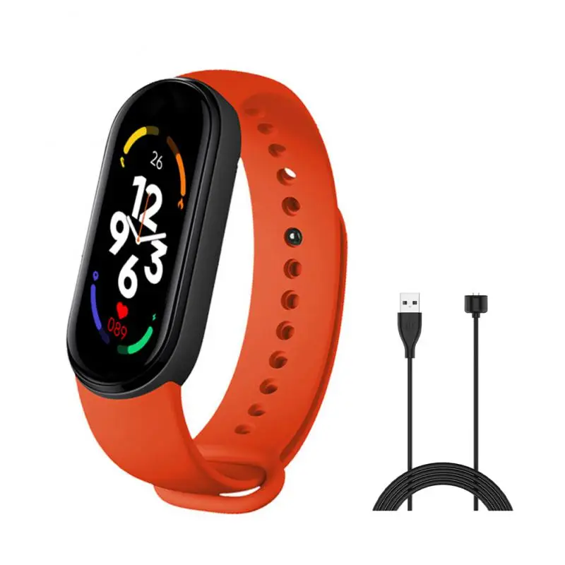 

New M7 Smart Bracelet Multi-Function Heart Rate Blood Pressure Monitor Step Music Sleep Monitoring M6 Smart Fitness Sports Watch