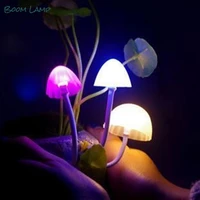 led night rabbit mushroom indoor wall light eu plug romantic colorful bulb bedside atomsphere lamp home illumination decoration