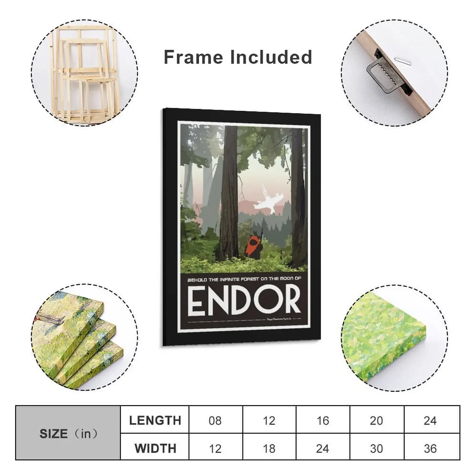 Ewok Endor-Wicket W. Warrick Холст Картина украшения стены картины для спальни плакат