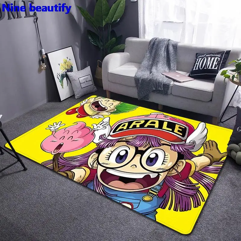 

Rug Tapis Aralei Cartoon Printing Carpet Children Play Carpet Living Room Bedroom Non-slip Large Carpet Photography Props Gift