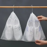10pcsset shoe dust covers non woven dustproof drawstring clear storage bag travel pouch shoe bags drying shoes protect travel