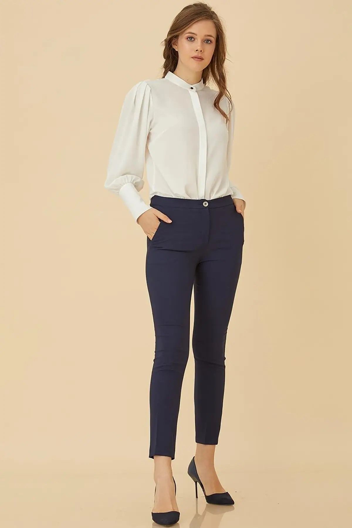 

Basic Women's Pants Zipped Women's Islamic Clothing Pants