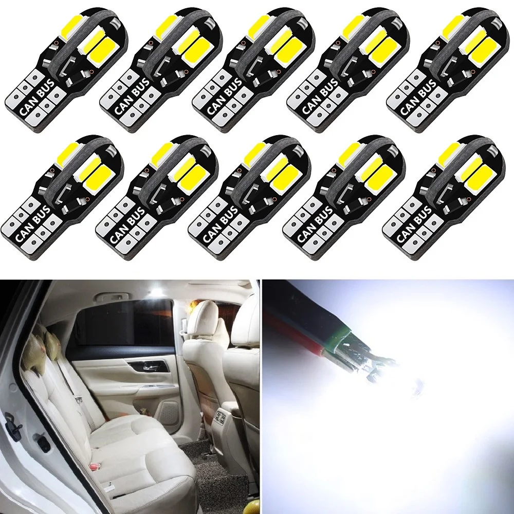 

10x Error Free T10 LED W5W 2825 Interior Light Bulb For Mercedes Benz W203 W211 W204 W210 W124 AMG CLA W212 W202 W205 W220 W213