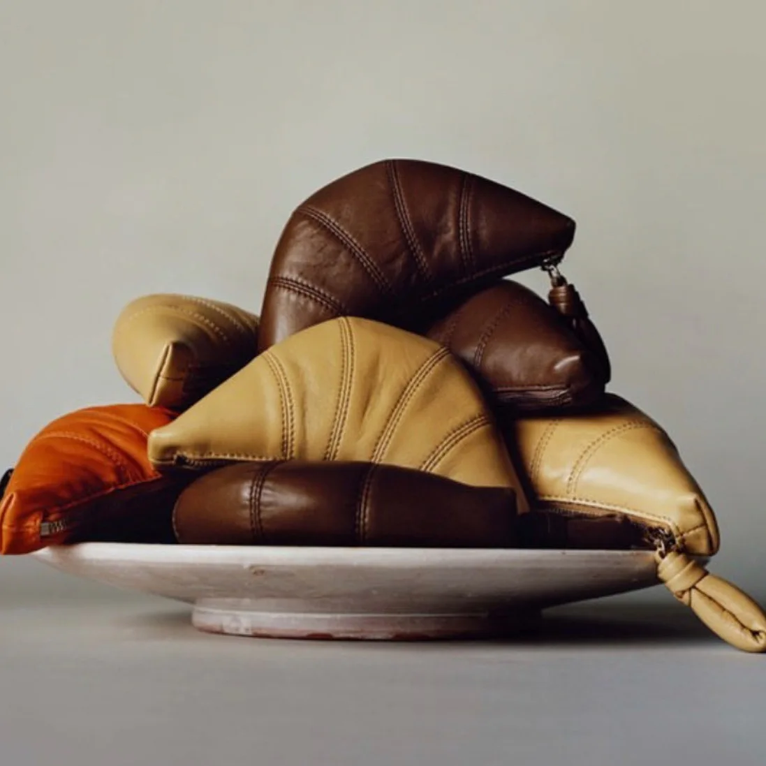 Lemaire Croissant Wallet Cute Wallet Mini Purse Clutch Bag Kawaii Bag Coin Purse Clutch Purse