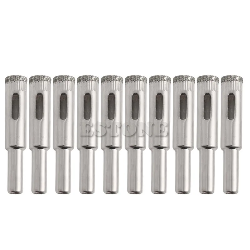 

10 шт. 10 мм, сверла с фуражным алмазным основанием, циркониевая керамическая плитка