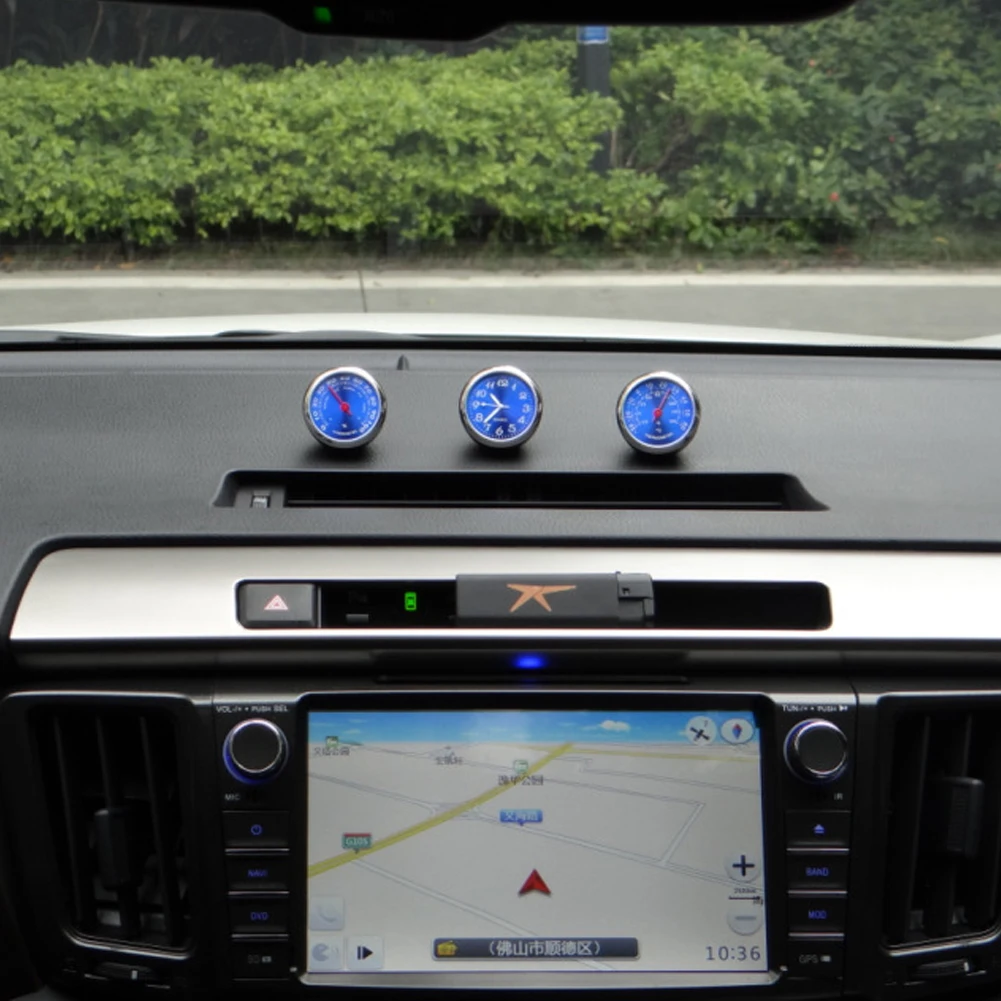 Автомобильные часы автомобильные термометр гигрометр украшение салона