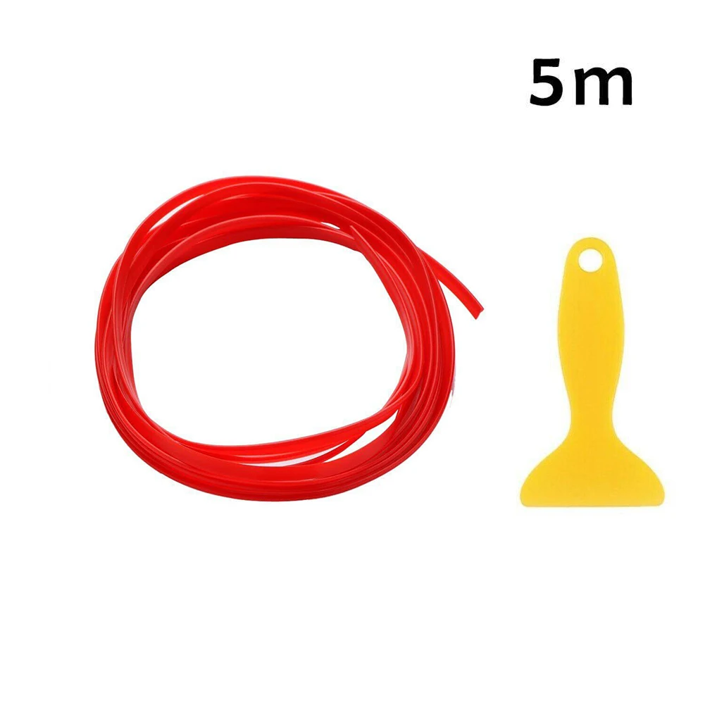 

High Quality Edge Gap Line Door Panel Trim Line 1pc 5m Accessories Car Interior Decor Mouldings Red Styling Decoration
