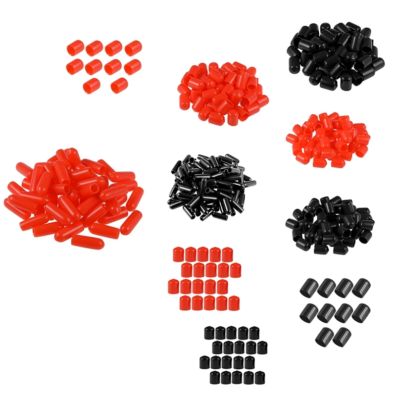 

Rubber End Caps ID PVC Round Tube Bolt Cap Cover Screw Thread Protectors