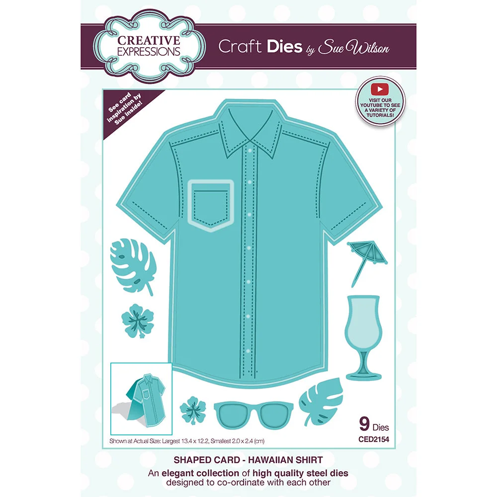 

2022 Diy Gift Card Scrapbook Photo Album Craft Embossing Decorate Molds Shaped Card Collection Hawaiian Shirt Metal Cutting Dies