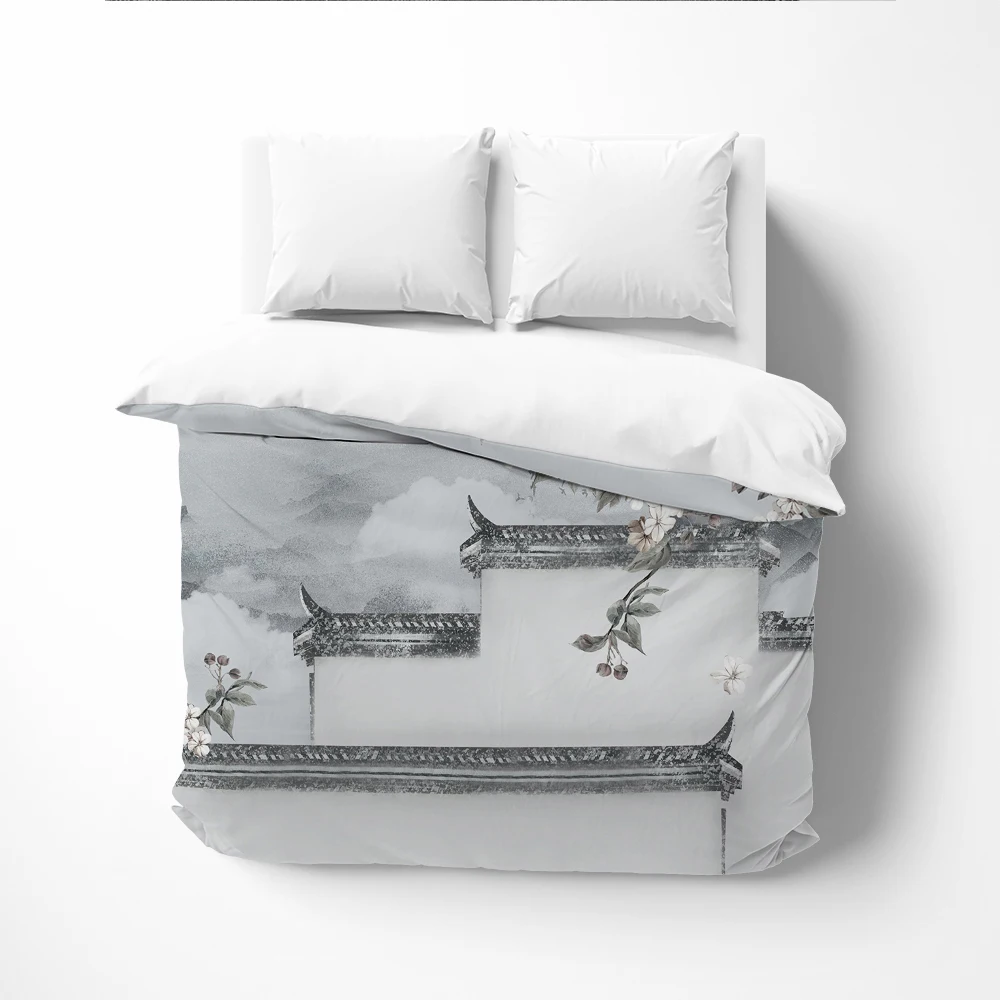 

1Pc Luxury Duvet cover Quilt Cover Blanket/Comfortable Case Bedding 140x200 150x200 135x200 Customized size landscape house