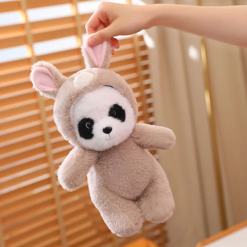 5 стилей Милая панда плюшевые игрушки милые животные медведи Косплей динозавр кролик искусственная Подушка Мягкая набивная кукла для подруги подарок 5 стилей Милая панда плюшевые игрушки милые животные медведи Косплей динозавр кролик искусственная Подушка Мягкая набивная кукла для подруги подарок