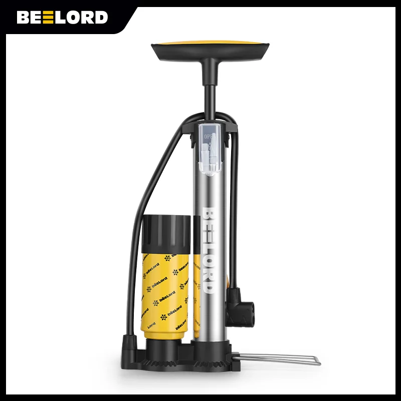 BEELORD Bike Floor Pump With High Pressure Gauge MAX 160PSI 
