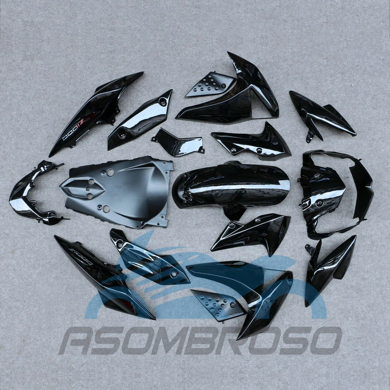 

100% подходят обтекатели Z1000 07 08 09, полный комплект пластиковых чехлов для кузова, комплект обтекателей для KAWASAKI Z 1000 2007 2008 2009