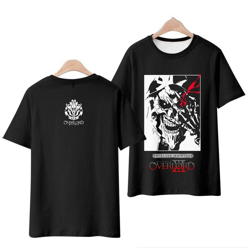 

Summer Overlord T-Shirts Anime 3D Printed Streetwear Men Women Casual Fashion Oversized T Shirt Harajuku Kids Tees Tops Clothing