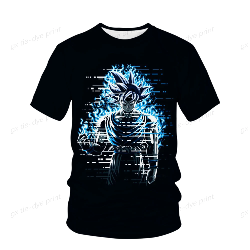 

Men Clothing Streetwear Dragon Ball Z Goku Anime Men's T-shirt Children's New Tops Trend Super Saiya Shirts Oversized Y2k 2023