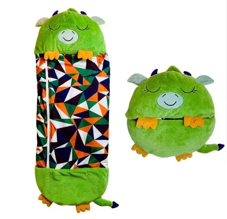 

Children Cartoon Blanket Birthday Gifts Thick 1PC Bedspread On The Bed Baby Sleeping Bag Warm Soft Lazy Play Pillow One-Piece
