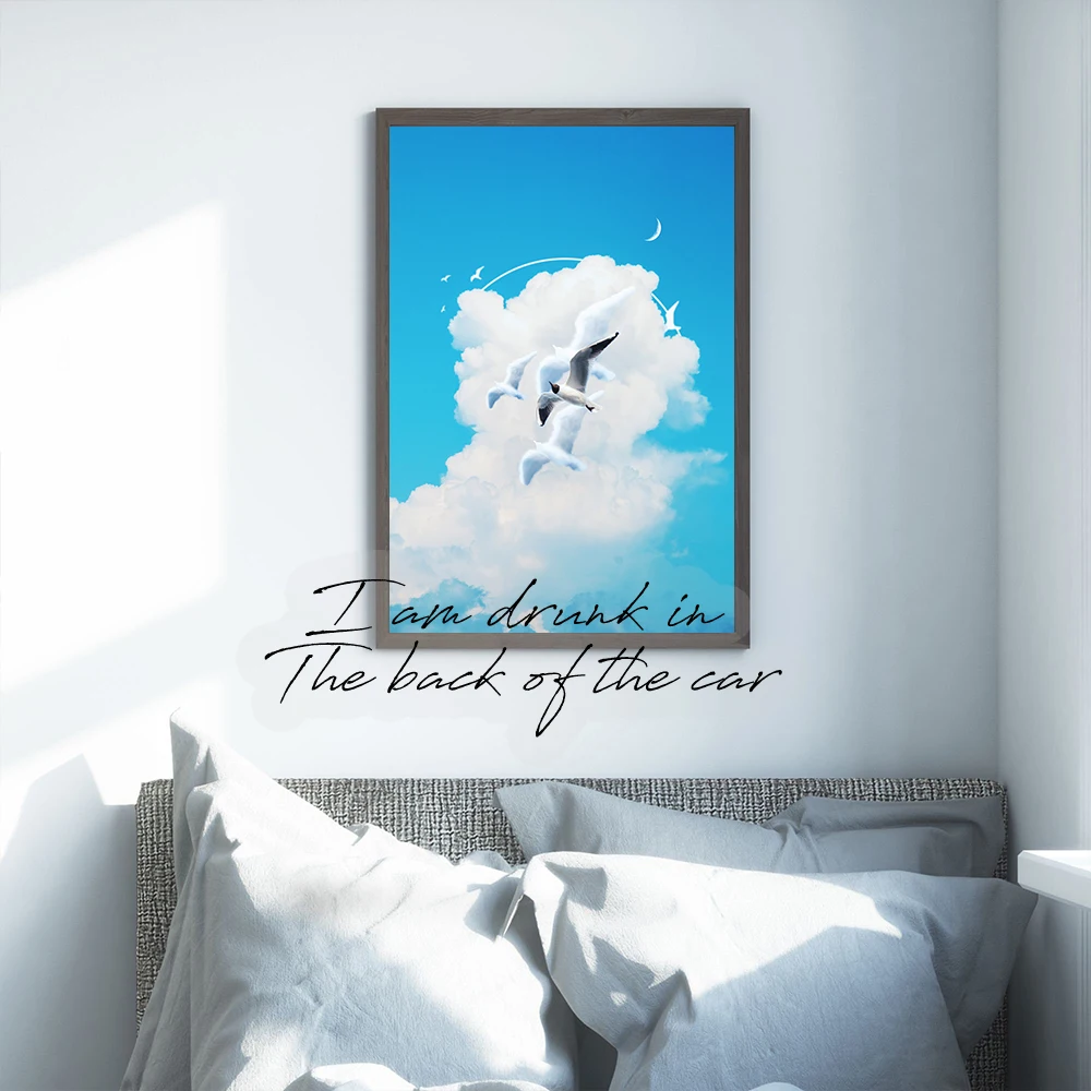 Современный стиль печать на холсте без рамы абстрактная акварельная живопись