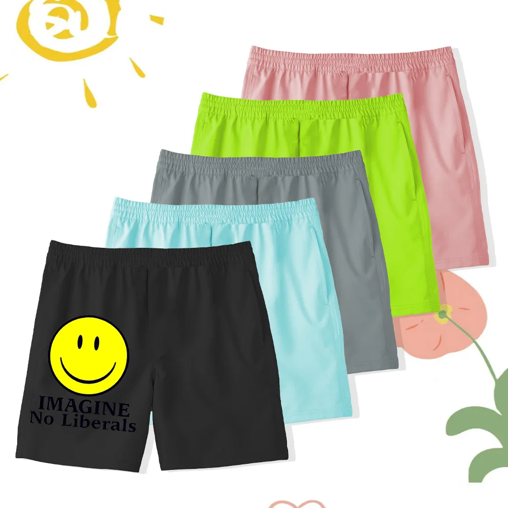 Детские Пляжные Шорты Унисекс Удобные Спортивные Из Полиэстера С Принтом