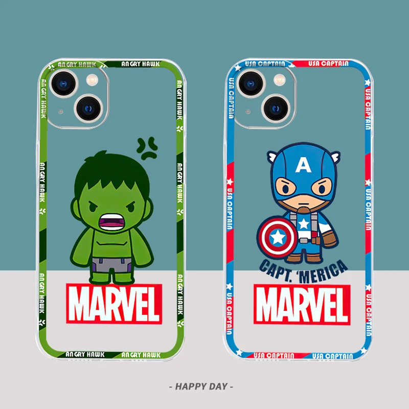 Чехол для телефона с комиксами Marvel iPhone 13 11 12 Pro Max Mini X XR XS MAX SE 2020 7 8 6s Plus - купить по