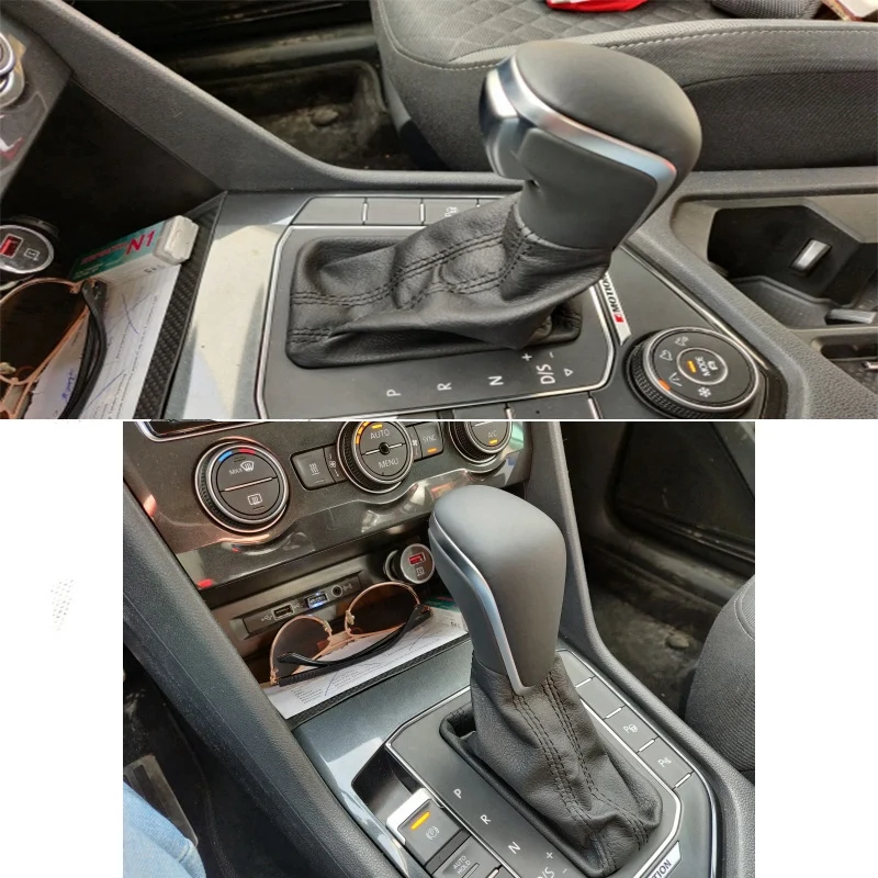 

Gear Shift Knob With Leather Boot Gaiter LHD AT Auto Trans ONLY For- New A7 A6 PA STYLE C7 2016-2018