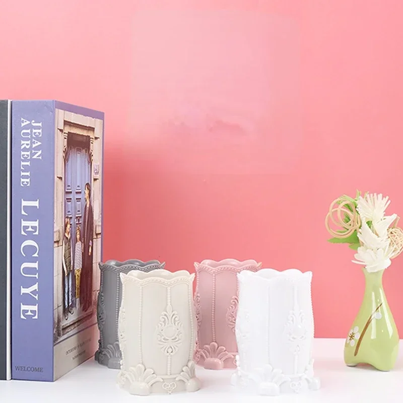 Винтажный цветочный вырезанный рисунок искусственная Кисть ручка карандаш для