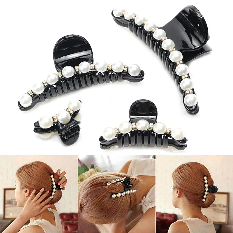 

Korean Pop Pearl Hair Clips Headdress Faux Pearl Hairpins Hair Ornaments Barrette Hair Clip Exquisite Beautiful For Women Child