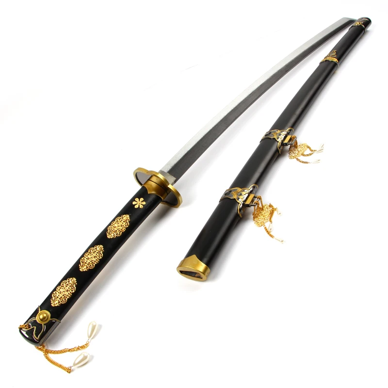 

[Funny] 104cm Cosplay Touken Ranbu Online Tsurumaru Kuninaga Katana weapon Wooden Japan Samurai Sword model Anime Costume party