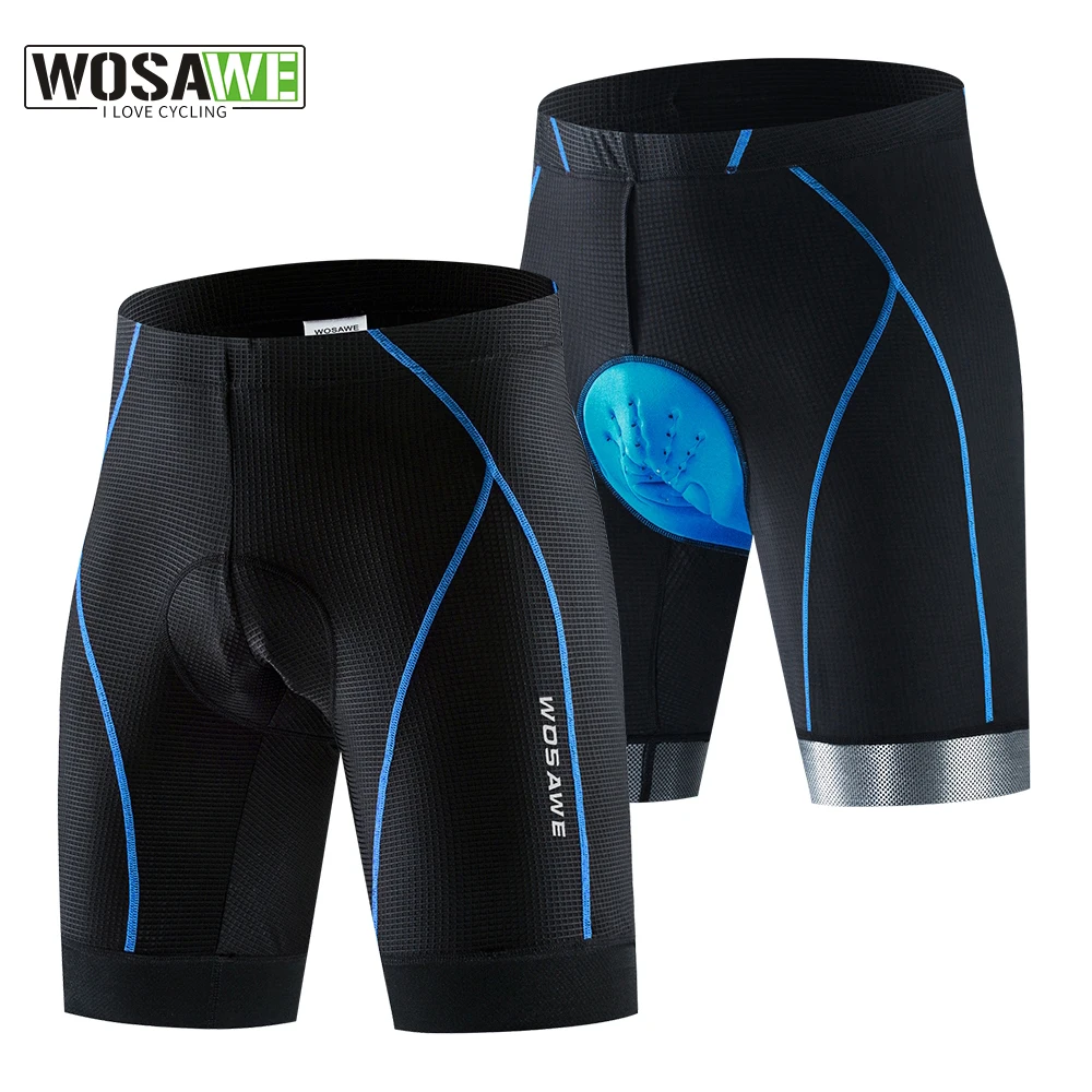 

WOSAWE Men Women 5D Padded Cycling Shorts Silicone Cushion Shockproof MTB Bicycle Shorts Road Bike Shorts Ropa Ciclismo Tights