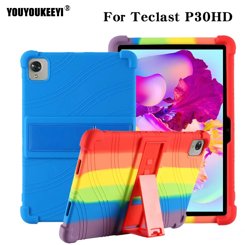 

New Soft Silicone Case For Teclast P30HD 10.1Tablet Safe Shockproof Thickening Silicone Cover For TLA007 Fundas Comes With Stand